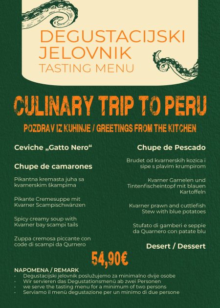 PERU degustacijski